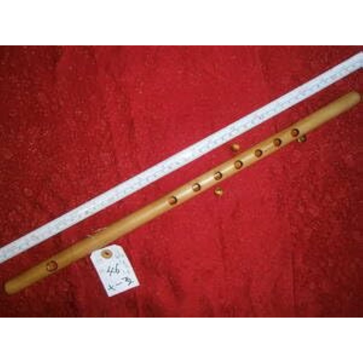46 For beginners, burnt bamboo, transparent finish, classical style, seven holes, five tuning, made by Negishi Shinobue Workshop
