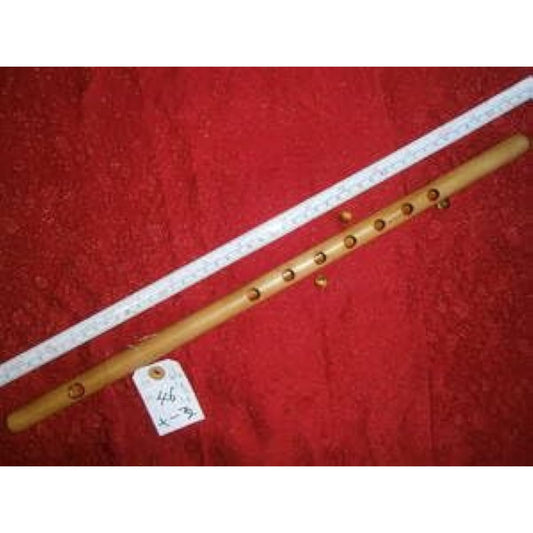 46 For beginners, burnt bamboo, transparent finish, classical style, seven holes, five tuning, made by Negishi Shinobue Workshop