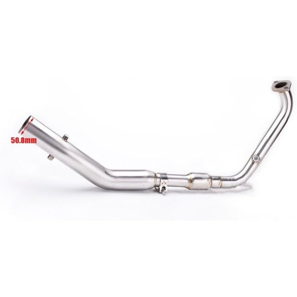 Slip-on for Yamaha for R125 for mt125 for MT15 for XSR155 for XSR125 2017-2023 Motorcycle Full System Exhaust Modification Front Link Pipe Bike Muffler (Size: A)