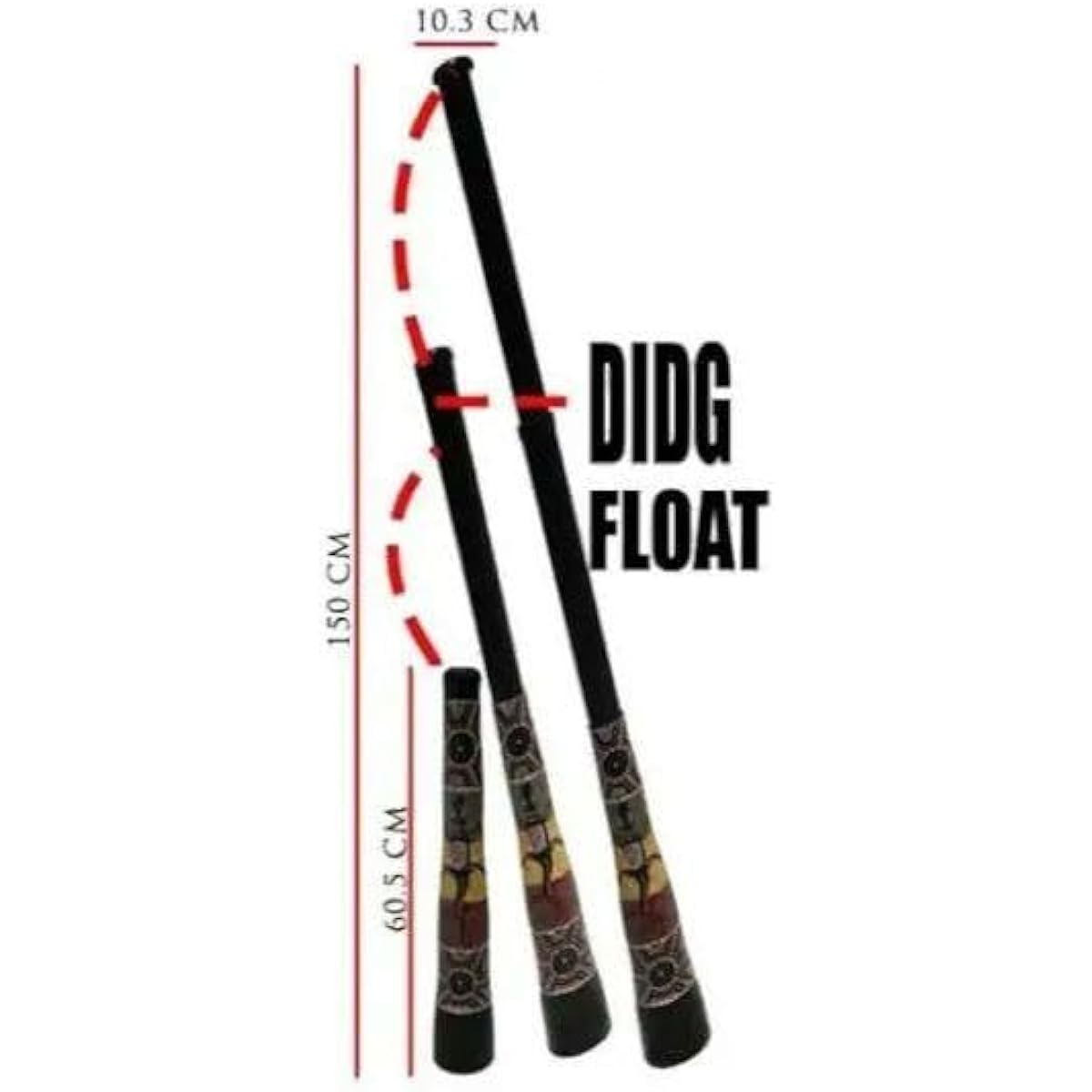 Unused didgeridoo Australian musical instrument Didgeridoo with case