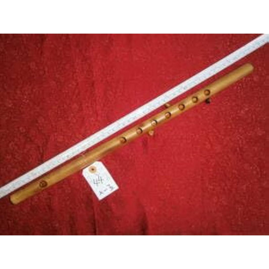 44 For beginners, burnt bamboo, transparent finish, classical style, seven holes, five tuning, made by Negishi Shinobue Workshop