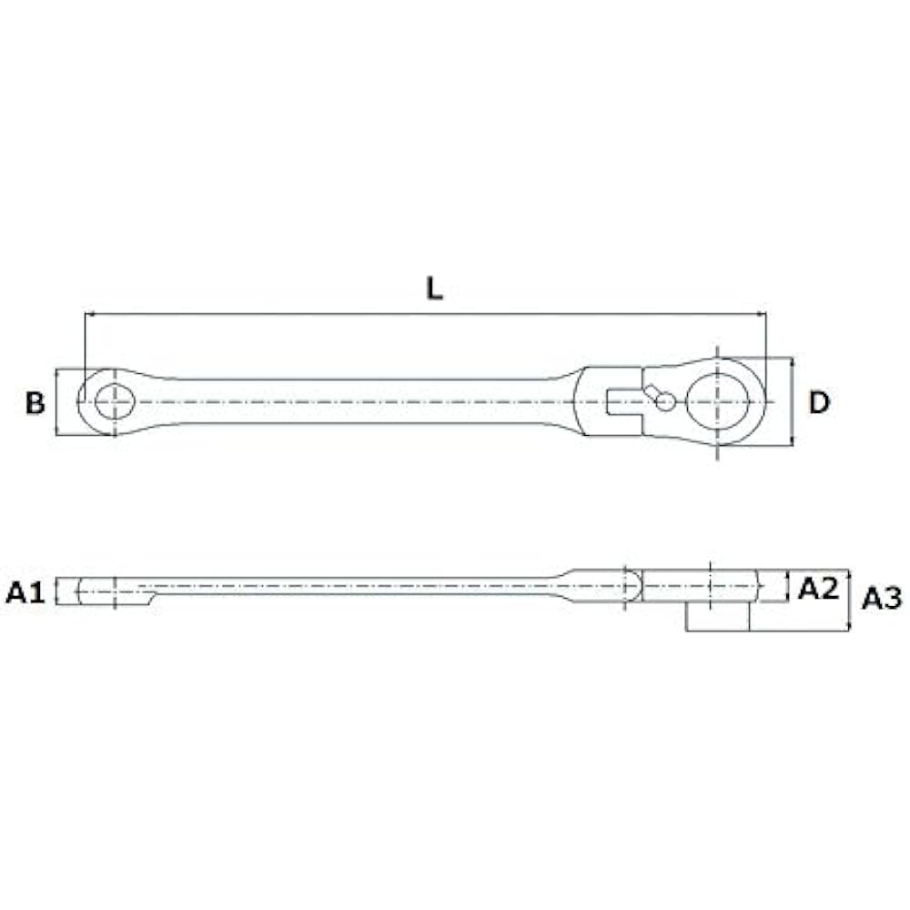 SIGNET 72 gear super long flexible glasses SIGNET wrench 19mm 34550