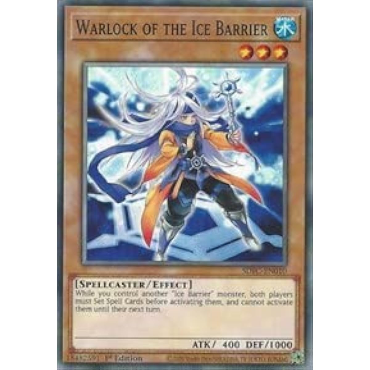 Ice Barrier Warlock - SDFC-EN010 - Common - 1st Edition