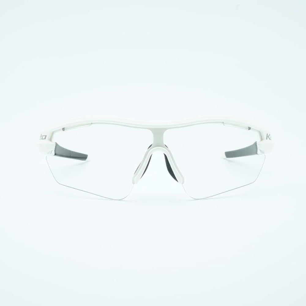 OGK KABUTO Bicycle Sports Sunglasses/Eyewear 101PH (Water-Repellent Clear Photochromic Lens) White Size: M/L