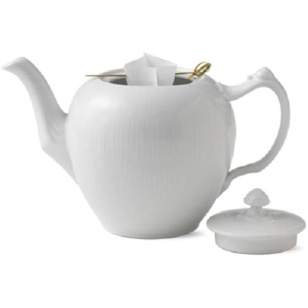 Royal Copenhagen White Fluted Teapot 1000ml 2408141 [Parallel Import] 2408141