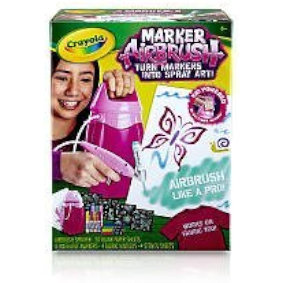 Crayola Marker Airbrush Kit Pink