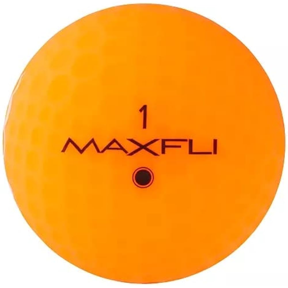 MAXFLI 2023 (Max Fly) Golf Ball Straightfli Golf Balls Straight Fly Ball Hard to Bend Rule Compliant (Matte Orange)