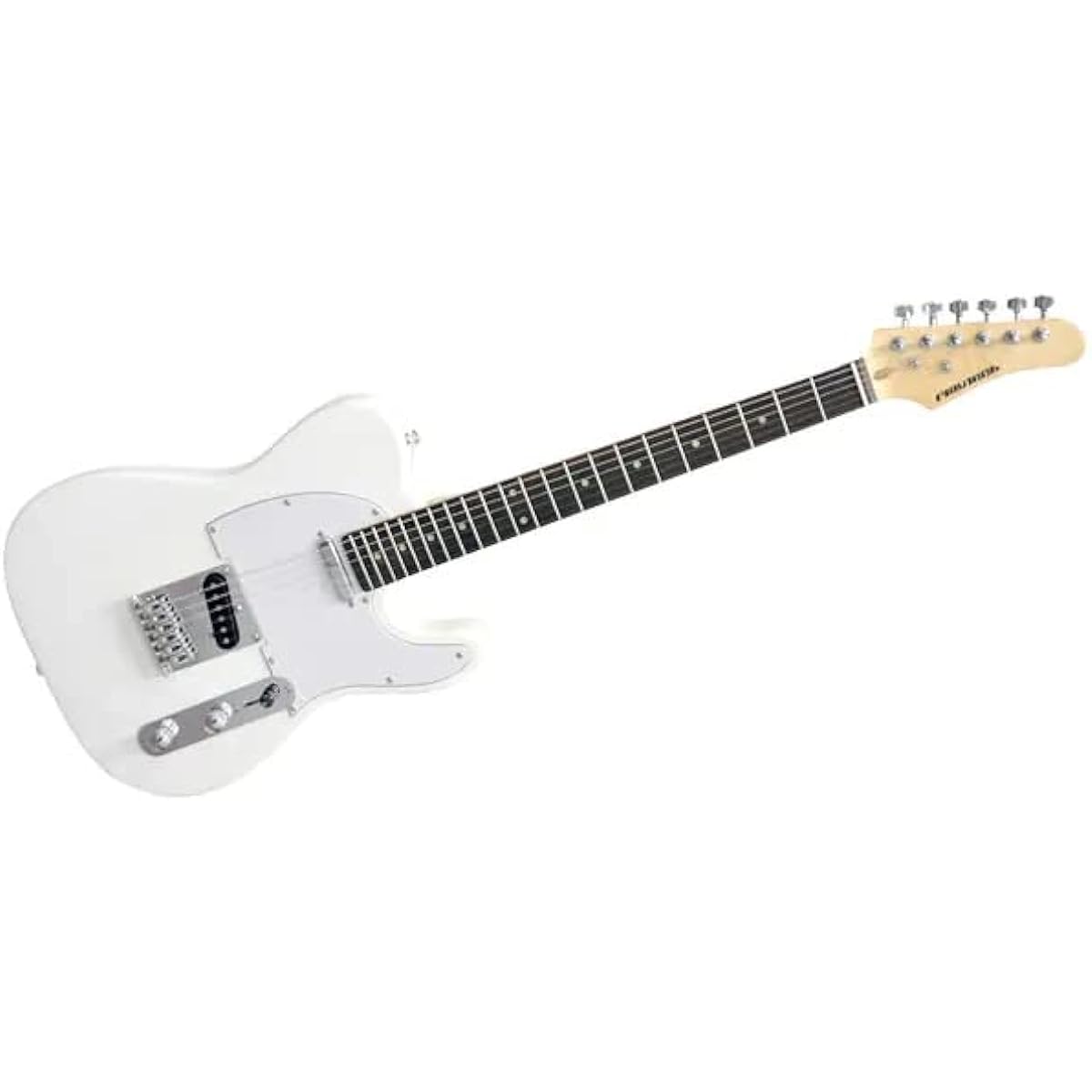 PLAYTECH Electric Guitar Telecaster Type Rosewood White
