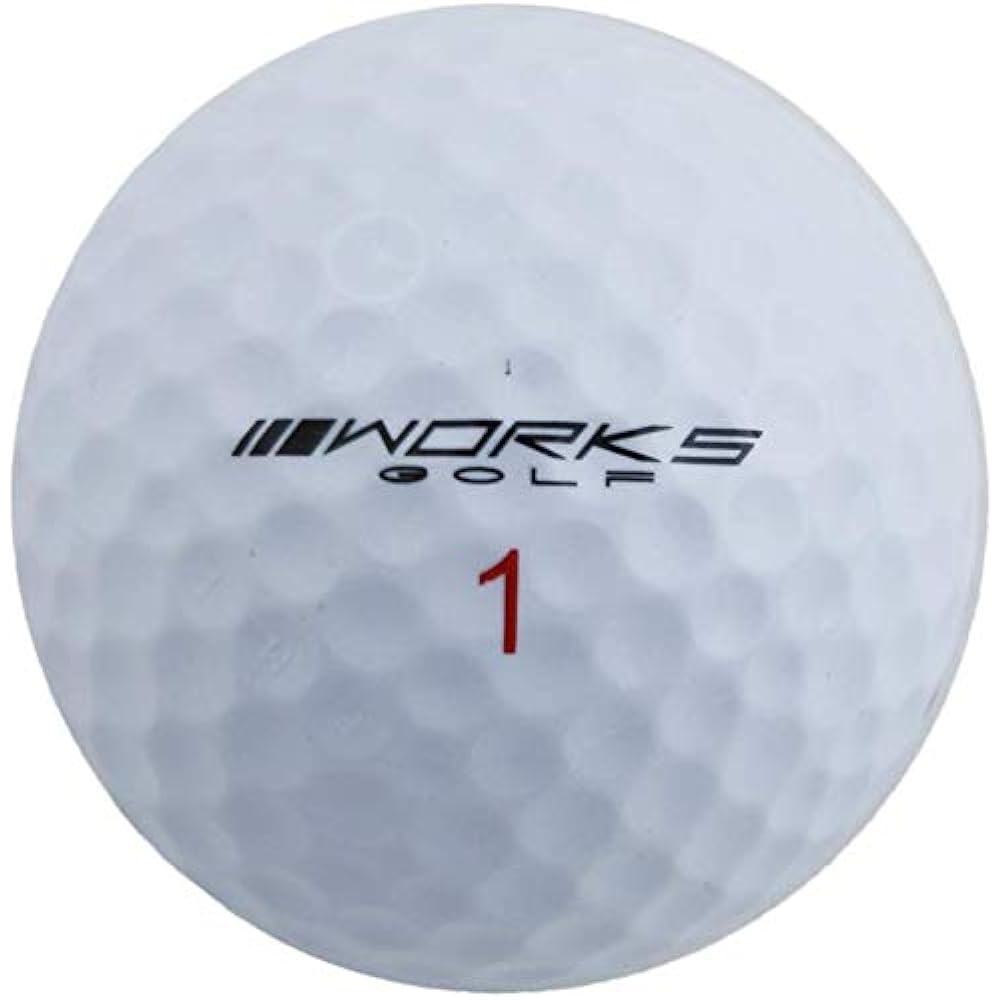WORKS GOLF Golf Ball Hisho Red Label Extreme Ultra High Repulsion Model 1 Dozen 12 Pieces