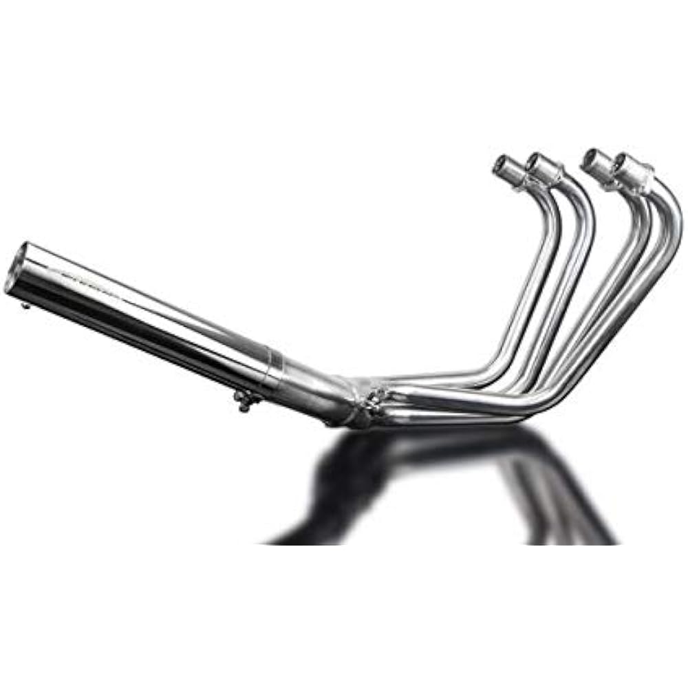 DELKEVIC Full Exhaust Stainless Steel Classic Type KAWASAKI Z1R KZ1000D 1977-1980 Down Pipe Muffler COM3286