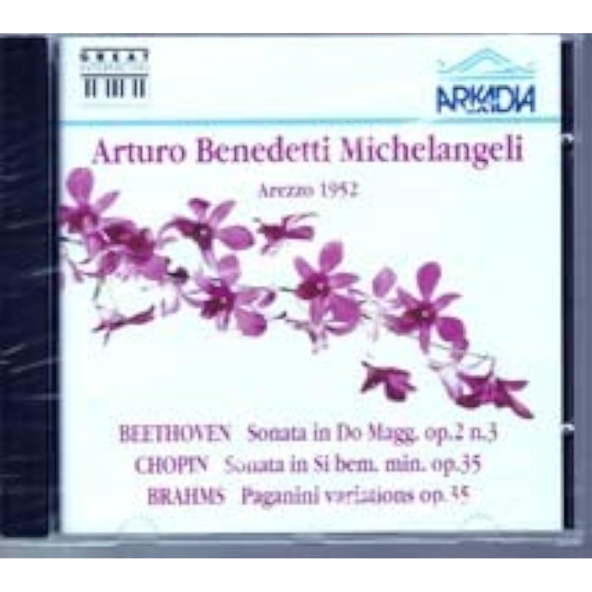Brahms Variations on a Theme by Paganini Chopin Piano Sonata No. 2 "Funeral March" etc. Michelangeli ARKADIA