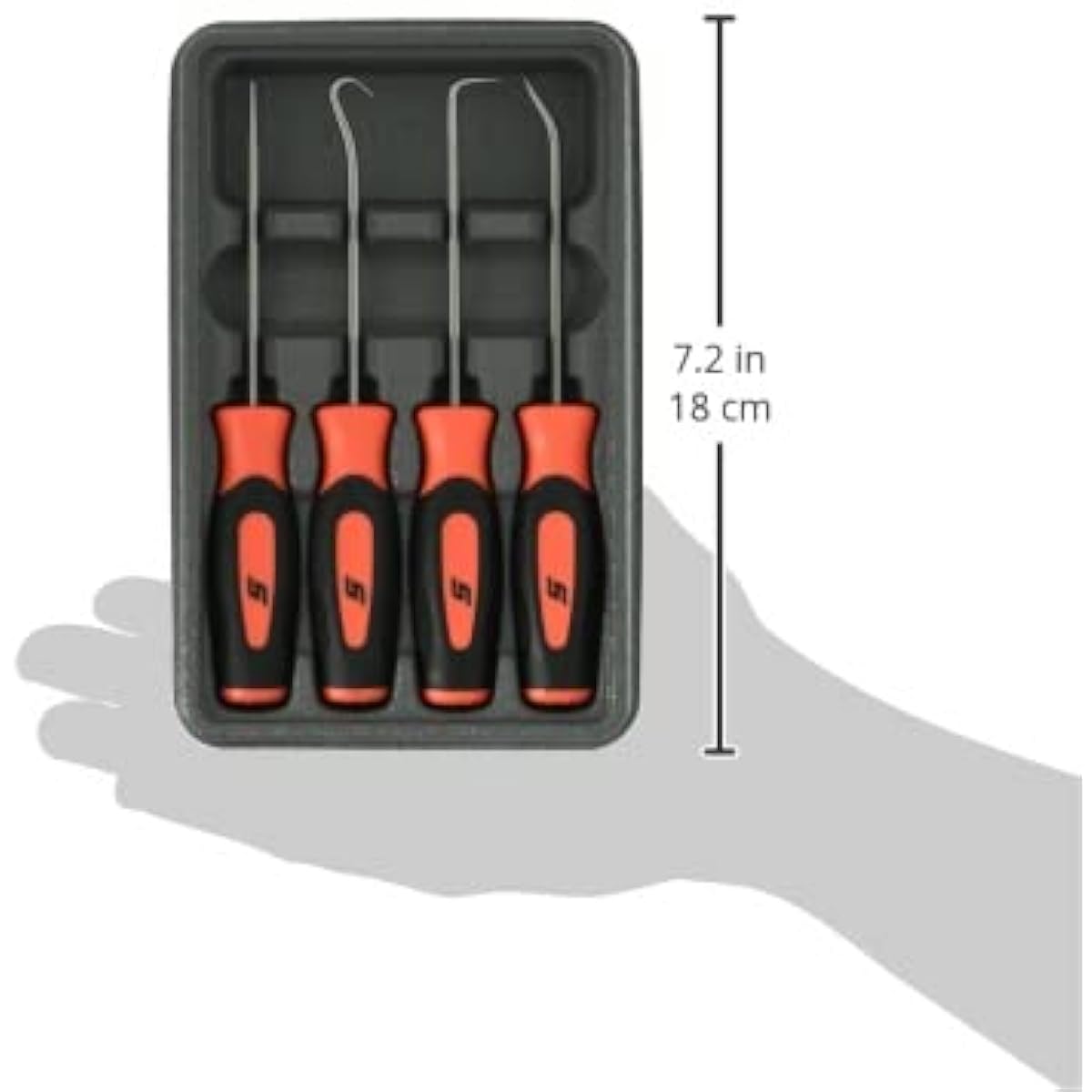 Snap-on Mini Wool Hook Pick Set of 4 Soft Grip Orange [Parallel Import] SGASA204CO