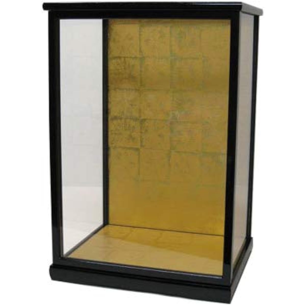 Kyoju doll case (glass case) Width 30 x depth 24 x height 45 cm (case inner dimensions) Black mulberry lacquer Japanese doll Hakata doll Ichimatsu doll