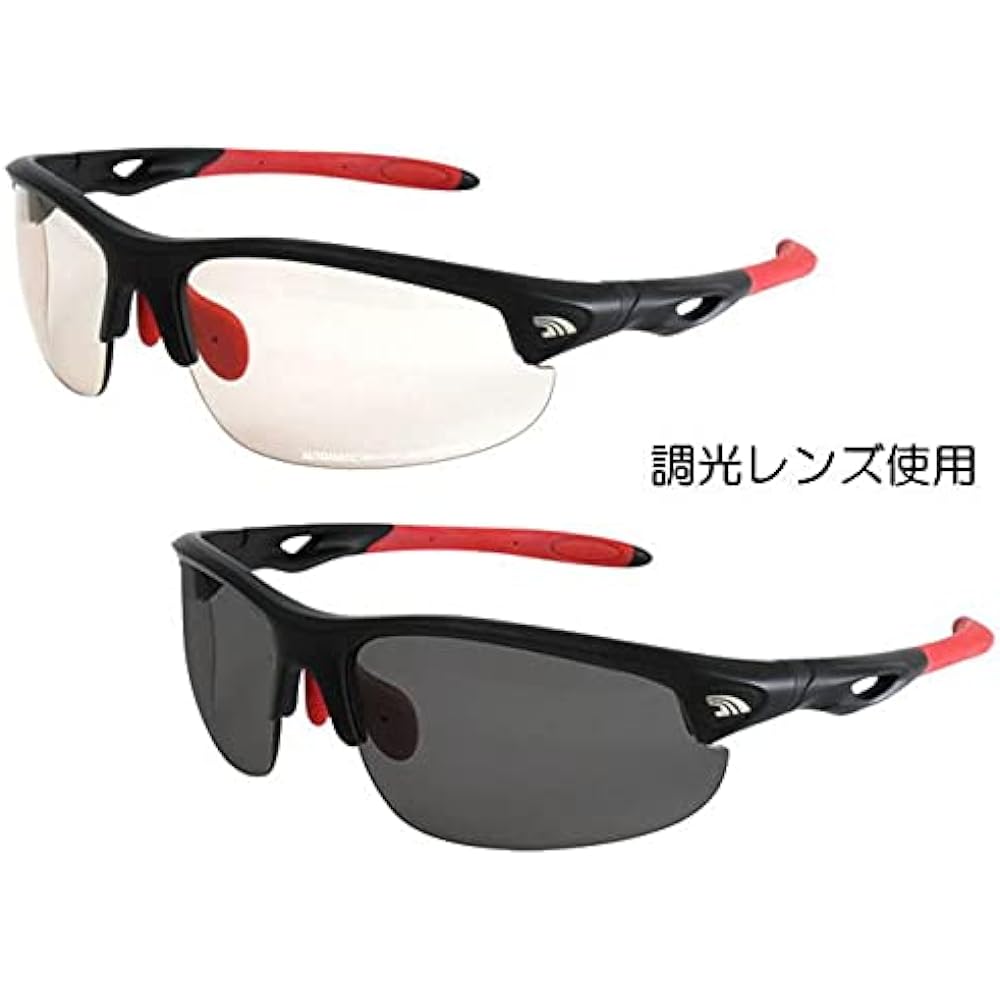 [El Balance] Sunglasses LBA-839-1 M.BK-RD/SM.PH