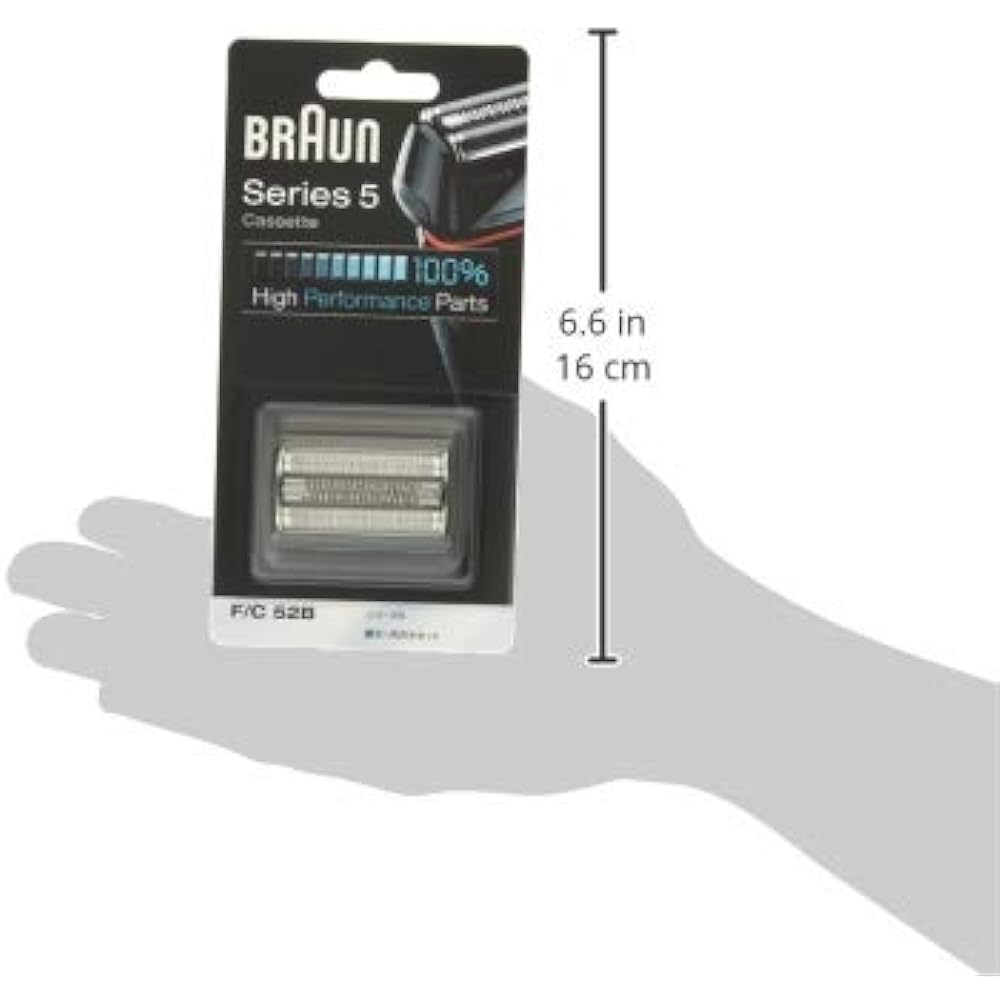 [Released in 2020/Genuine Product] Braun Shaver Replacement Blade Series 5 F/C52B-b Reciprocating Rechargeable Black with Brush