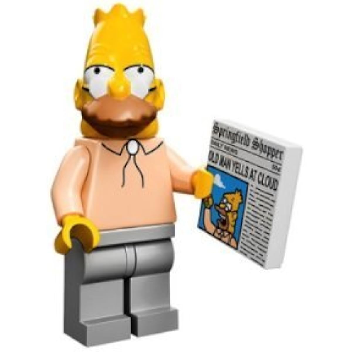 lego simpsons lego minifigure grandpa