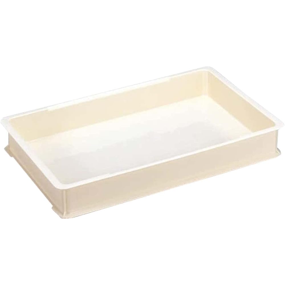 Okabe Shinkisei Dragonfly Storage Container, 10.6L, Small, Set of 10, Width 54 x Depth 33.5 x Height 7.5cm, Ivory Food Container for Mochi, Made in Japan