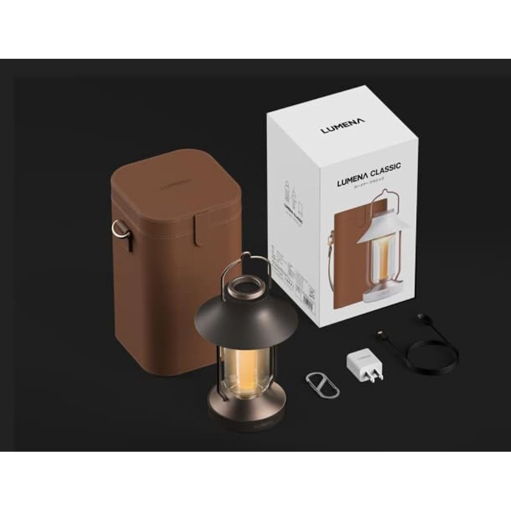 [Japan Limited Edition] LUMENA CLASSIC Camping Outdoor Lantern Interior Use Disaster Prevention LUMENA CLASSIC White [Japanese Genuine Product] Oil Lantern Style Multifunctional 9,600mAh Battery Function Antique Lantern LED Type Hanging Stand [Specia