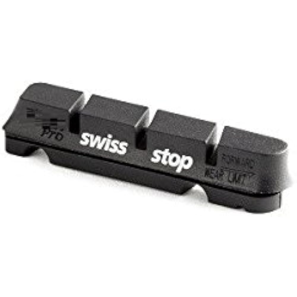 SWISS STOP ORIGINAL BLACK Original Black Brake Shoe for Aluminum Rim [Parallel Import]