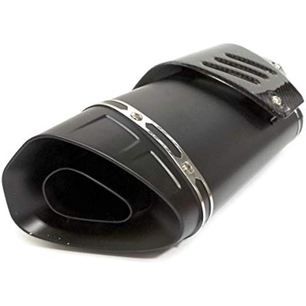 50.8 diameter slip-on muffler with carbon heat guard motorcycle silencer MT07 MT09 ninja250 KTM Z800 black