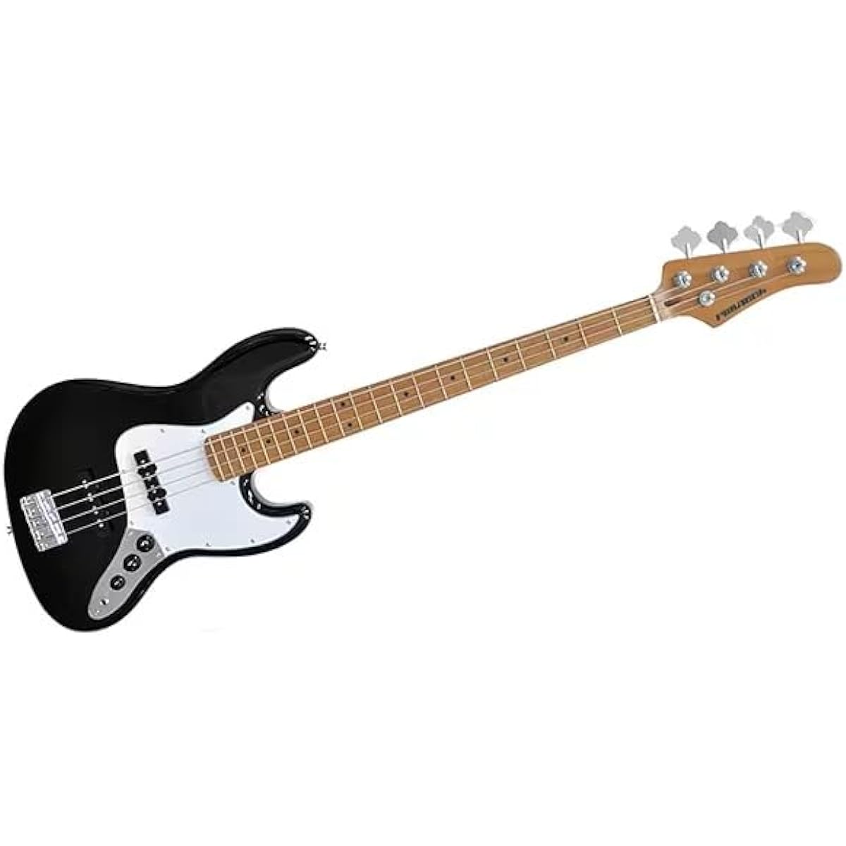 PLAYTECH Electric Bass Jazz Bass Type BLACK [Carbonized Maple Neck]