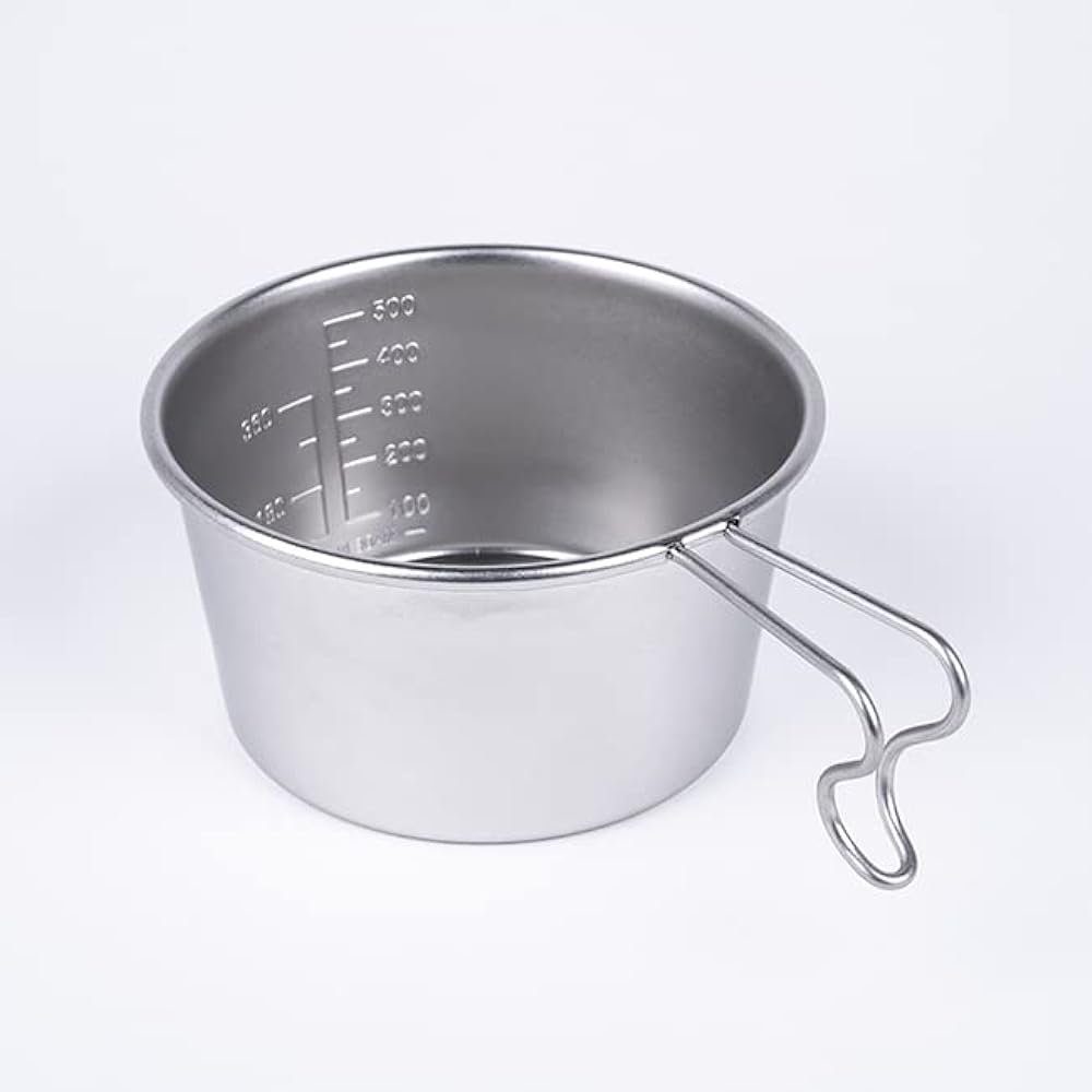 VINTAGE INOX Vintage Deep Sierra Cup 500ml Made in Japan [Authorized Product] Outdoor Camping Glamping Belamping Aging Processing Unbreakable Dishwasher Safe Silver