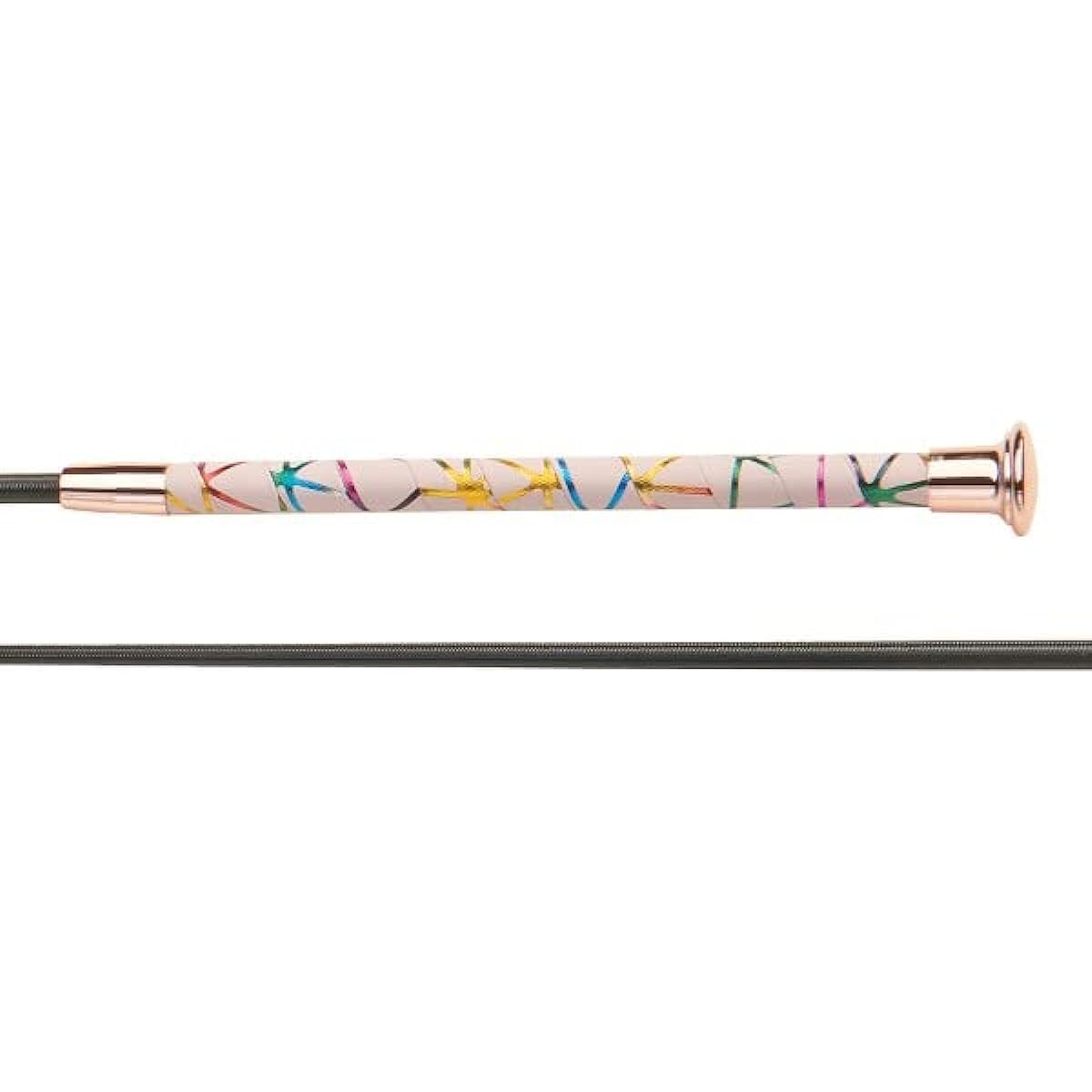 EQUISTAR Dressage Whip 39 inch Black & Rose Gold