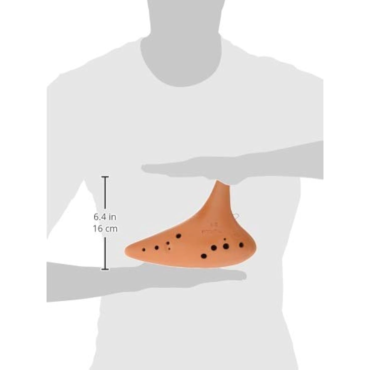 POPOLO Ocarina S-BC (Bass C) Terracotta