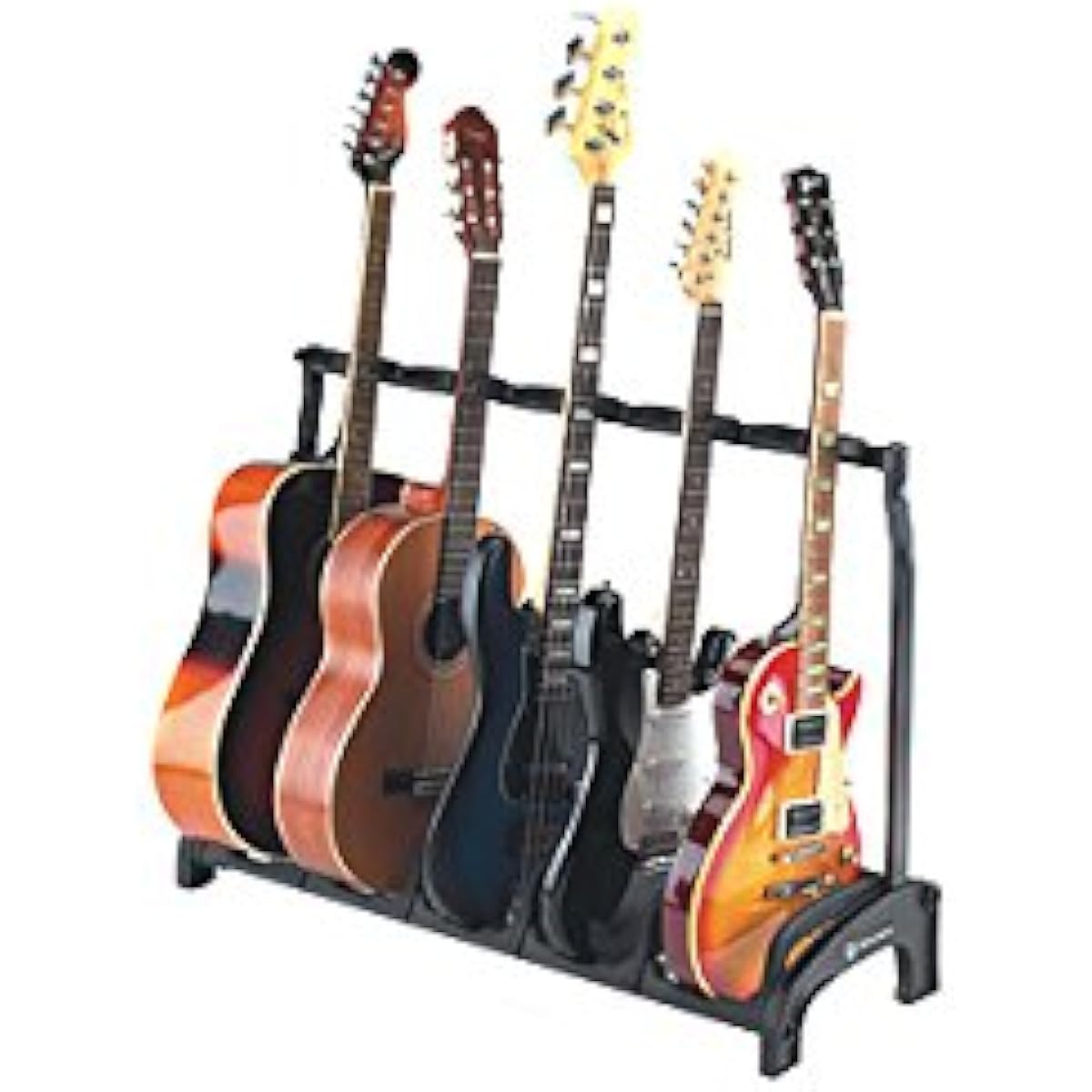 [Official Japanese Product] K&M 17515B Foldable 5-piece Guitar Stand with Pick Holder