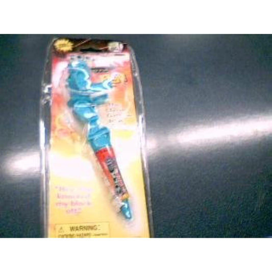 2001 Mattel, Inc. Ink Big! Rock 'em Sock 'em Retractable Blue Ballpoint Pen Toy Item #15112