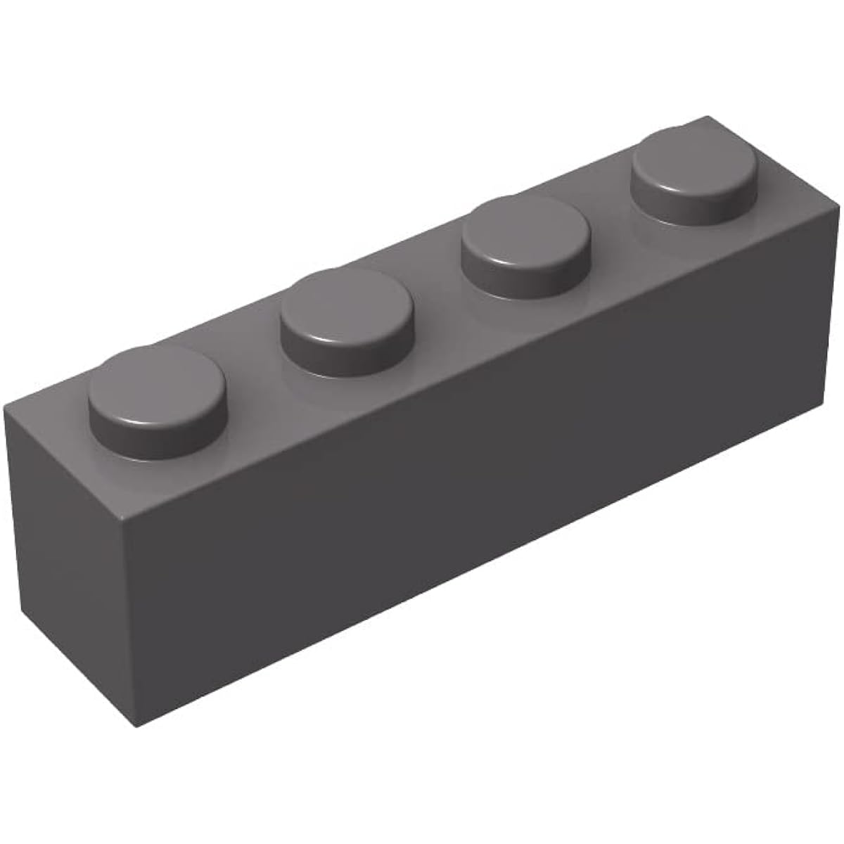 Classic Brick Blocks Bulk, Dark Gray Brick 1x4, Building Bricks Flat 100 Pieces, Compatible with Lego Parts and Pieces: 1x4 Dark Gray Brick (Color: Dark Gray)