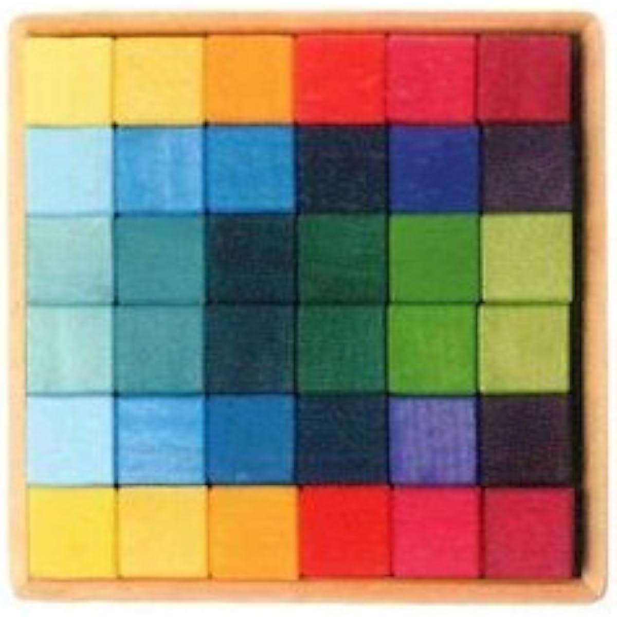 Grimm's Spiel & Holz Design Rainbow Cube Color Cube Small 36p [GM43110]