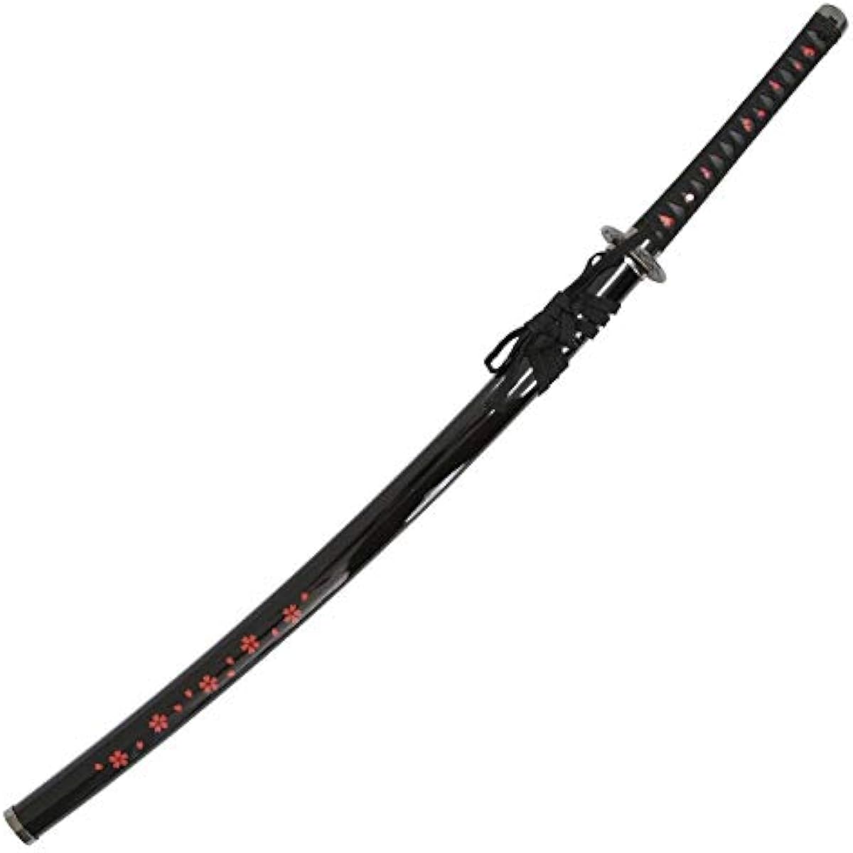 Imitation sword, art sword, Kurozanken, glossy cherry blossom, large sword, blade with blade pattern, plated alloy, sword bag included [neu092sa] Art sword (cash on delivery not available)