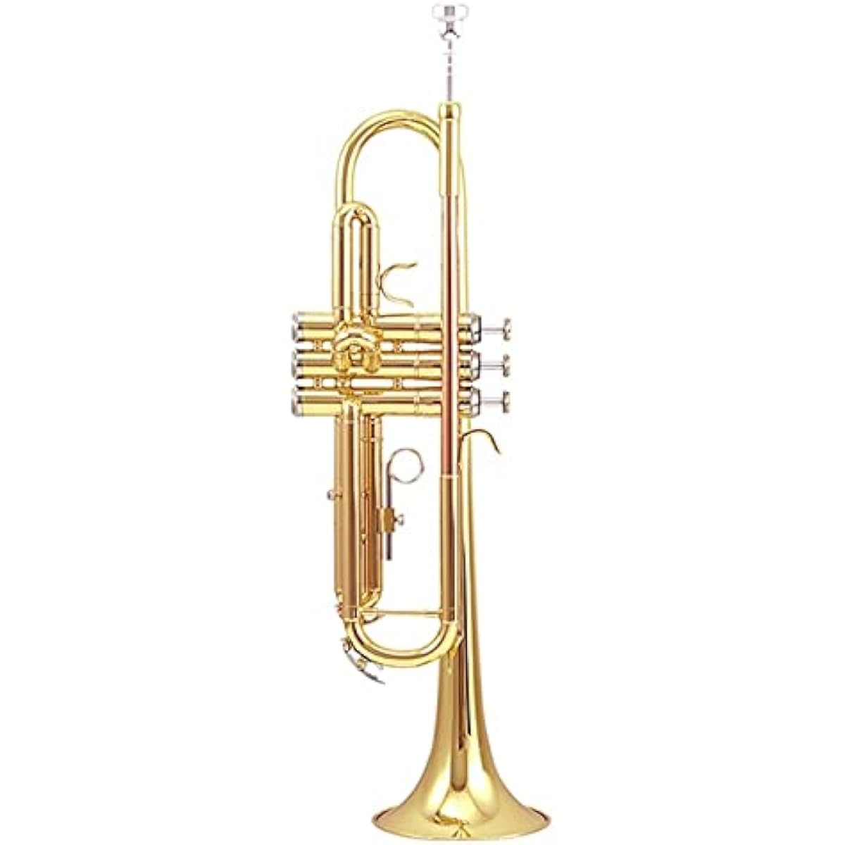 Trumpet B Flat Trumpet Lacquer Finish Brass Instrument Lin Brass Instrument for Beginners Trumpet Instrument (Color : A)