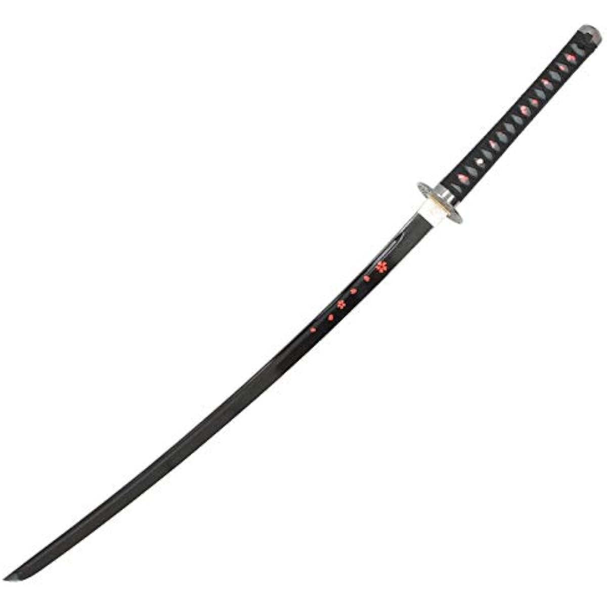 Imitation sword, art sword, Kurozanken, glossy cherry blossom, large sword, blade with blade pattern, plated alloy, sword bag included [neu092sa] Art sword (cash on delivery not available)
