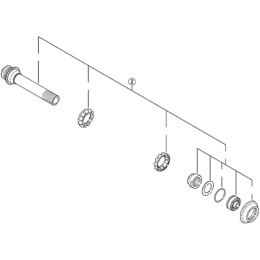 SHIMANO hub axle assembly Tamama