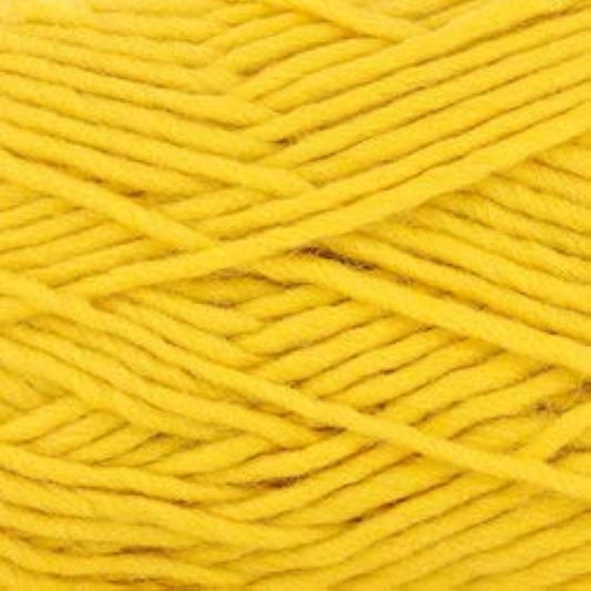 Valley Yarns Berkshire Worstted Weight yarn, 85% wool/15% alpaca. yellow