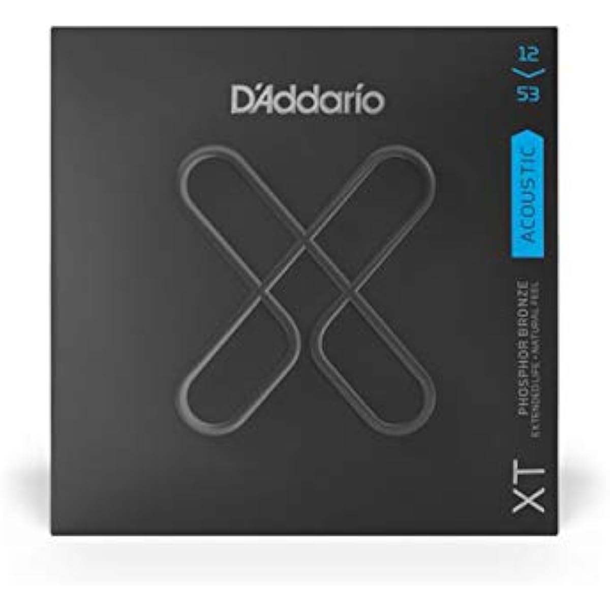 [5 sets] D'Addario XTAPB1253 Phosphor Bronze Acoustic Guitar Strings [12-53] Coated Strings