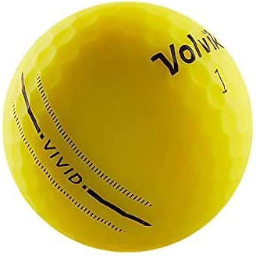 2022 Volvik Golf Ball VIVID 22 Yellow