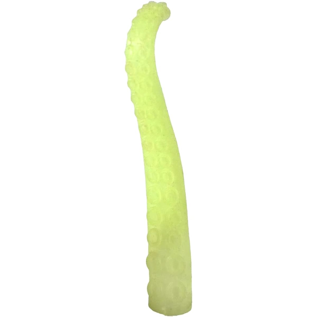 Silicone finger tentacle puppet glow in the dark (yellow, 10)