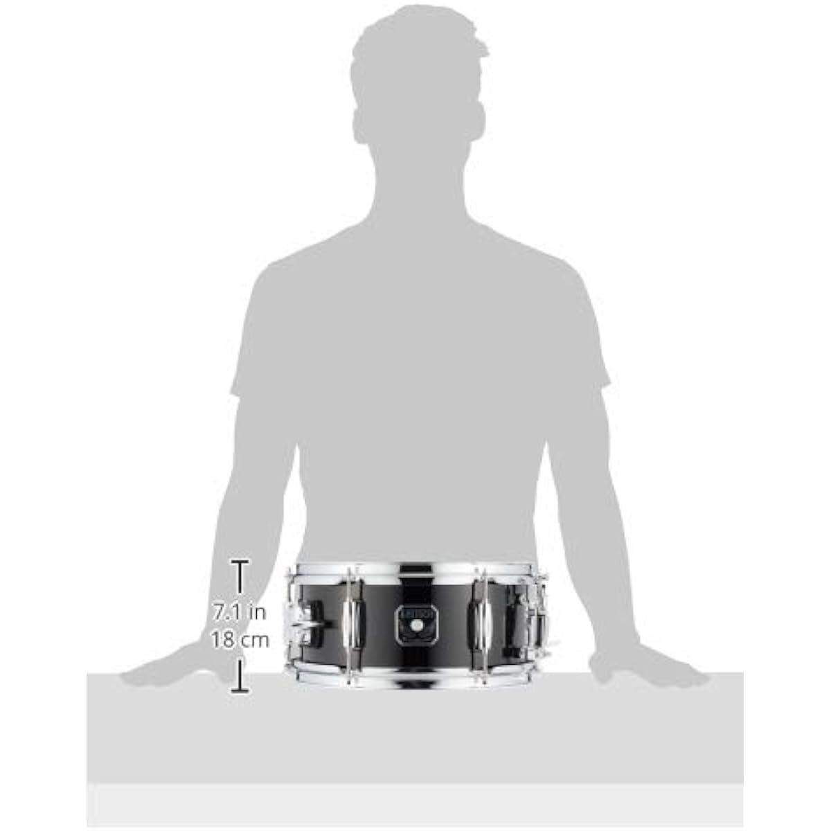 Gretsch Drums Snare Drum Full Range Snare 5.5x12 inch Black Hawk Mighty Mini BH-5512-BK [Domestic genuine product]