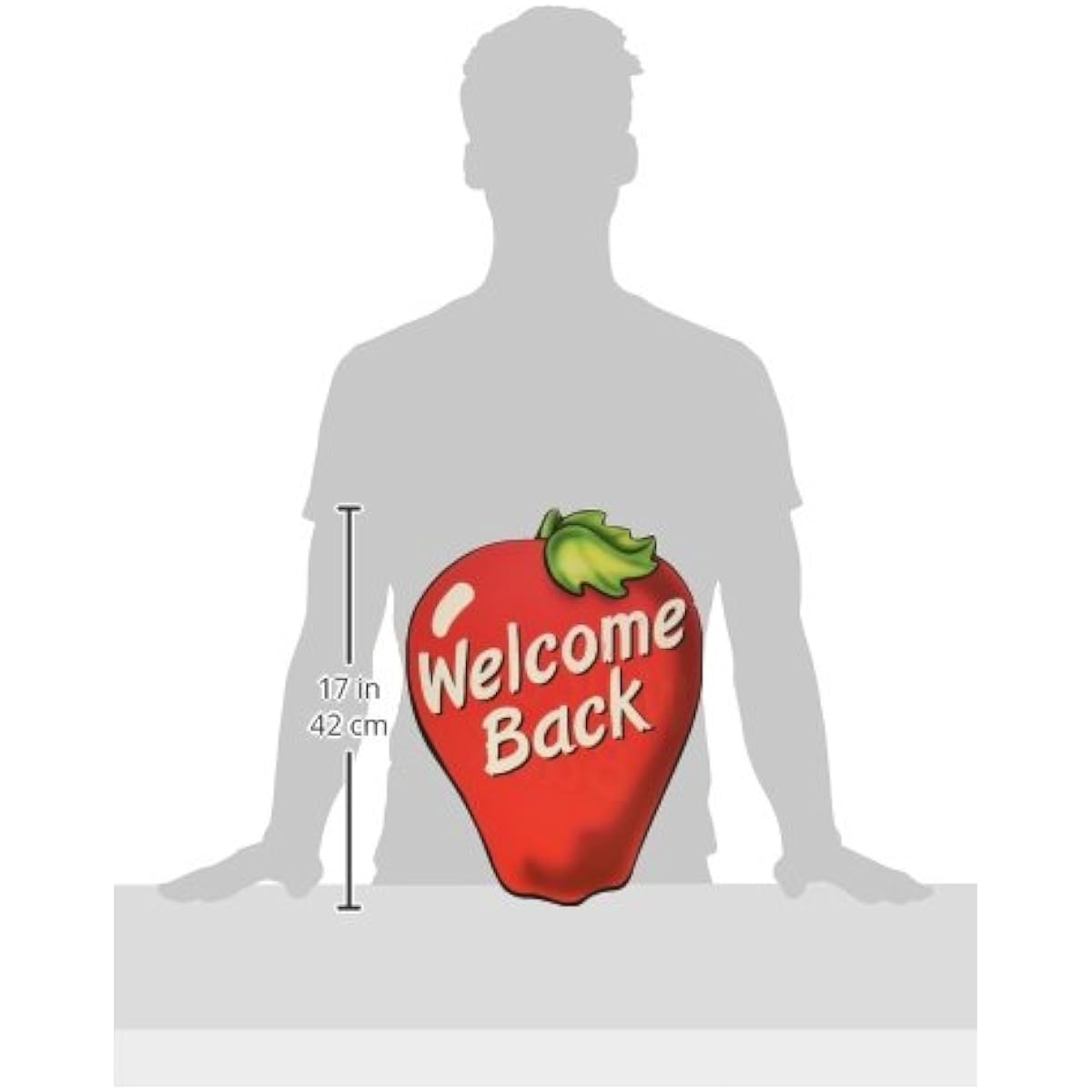 Beistle 55289 4-Pack Packaging School Days Apple Cutouts, 16-Inch