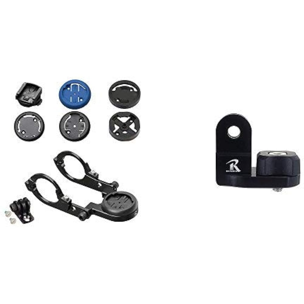 REC-MOUNTS Type 9α Combo Mount (10 brands compatible model) [90α+GP] Compatible with Garmin, Cateye, Pioneer, Lesine, Wahoo, Brighton, Giant, Explova, Sigma, Polar, GoPro HERO