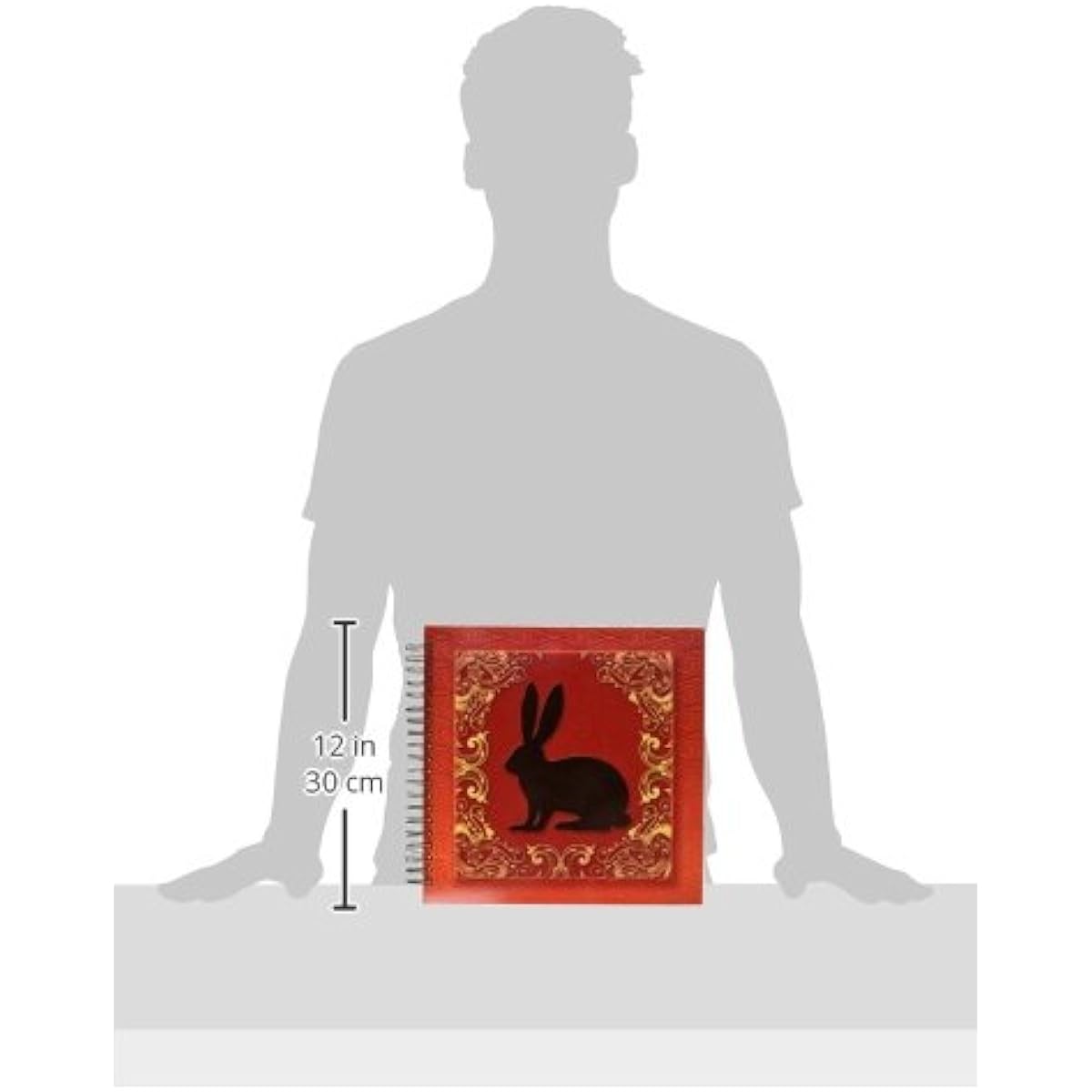 3dRose LLC db_101856_2 Memory Book 12x12 Chinese Year of the Zodiac Red Gold Black