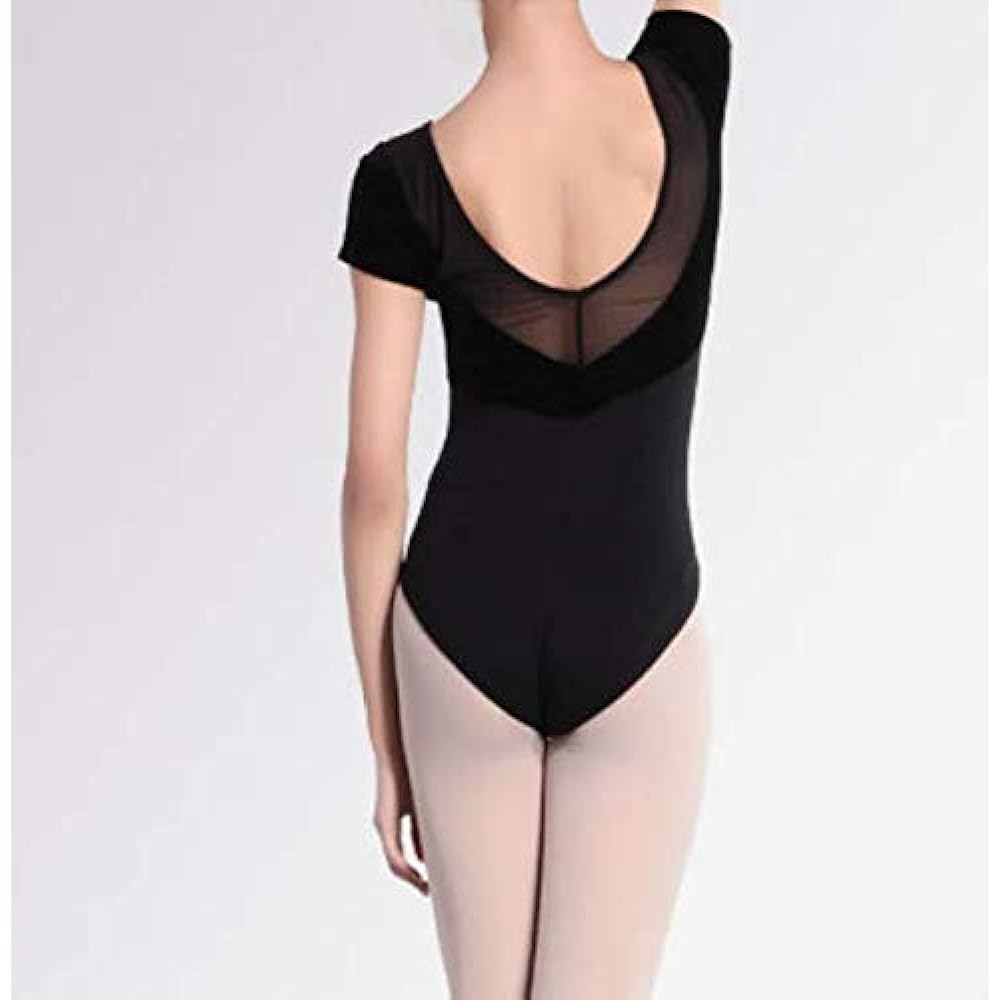 ProDance PLHA022B Velor Short Sleeve Leotard Ballet Simple Cute