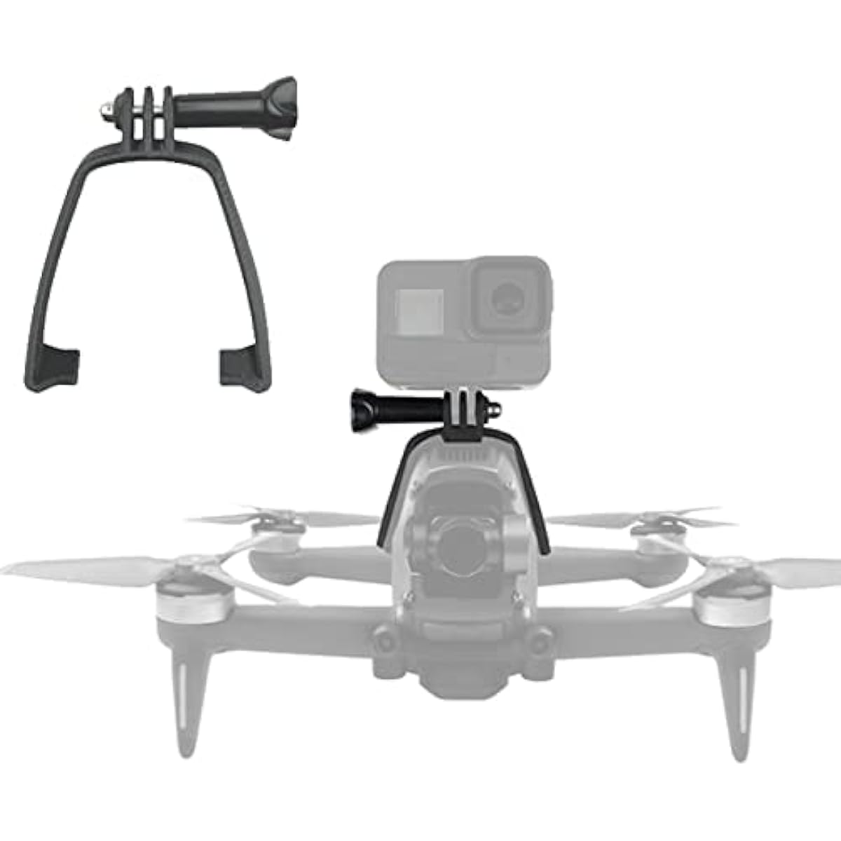 Honlyn Extension Holder Top Mount for DJI FPV Drones Gopro Action Camera/OSMO Pocket/Pocket 2/Insta360 ONE R RS/ X2/ X Camera Connection Adapter