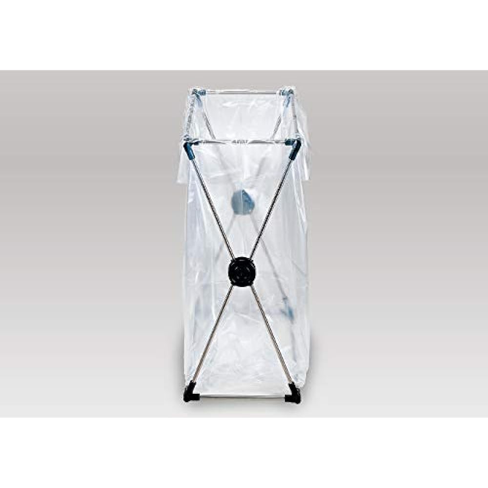 Yamaken Kogyo Lidless Trash Can Black 70l 2 pieces