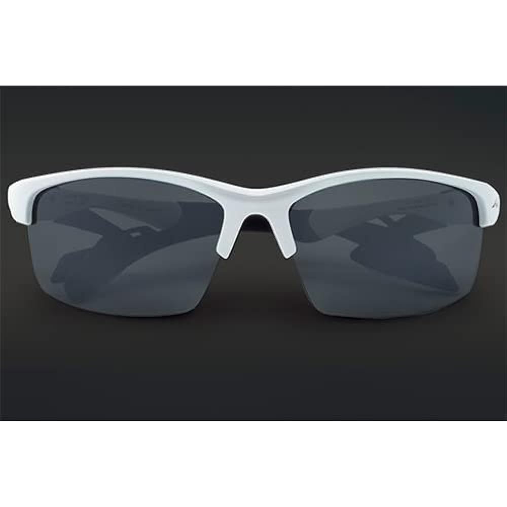 AirFly Nose Padless Sports Sunglasses AF-303 C-2 Equipped with New Side Pad White Frame AF-303 C-2 White
