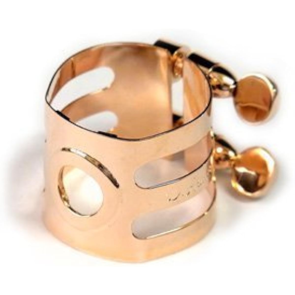 Woodstone Ligature for Selmer Tenor Saxophone, Pink Gold Plate