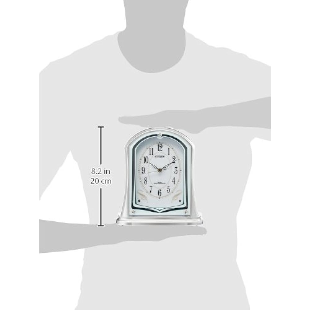 RHYTHM Citizen Table Clock Radio Clock Analog Silver CITIZEN Pal Dream R694 4RY694-019